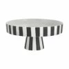 OYOY Living Design Keramik Servierplatte Toppu Im Streifendesign