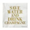 Bloomingville Papier-Servietten Save Water, 20 Stück