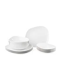 Villeroy & Boch Porzellan Geschirr-Set Organic, 4 Personen (12-tlg.)