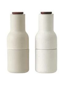 Menu Designer Salz- & Pfeffermühle Bottle Grinder Mit Walnussholzdeckel, 2er-Set