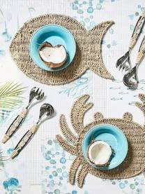 Cote Table Seegras-Tischset Fish In Fischform – Bild 2
