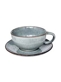 Broste Copenhagen Handgemachte Tasse Mit Untertasse Nordic Sea