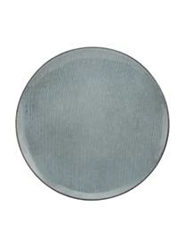 Broste Copenhagen Handgemachte Speiseteller Nordic Sea, 4 Stück