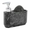 Andrea House Seifenspender-Set Bubble In Marmor-Optik, 2-tlg.