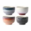 HKliving Handgemachte Schälchen 70's, 4er-Set