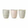 Bloomingville Becher Cécile Mit Kleinem Muster, 3er-Set