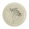 Bloomingville Handgemachter Frühstücksteller Bea Mit Gräser-Motiv