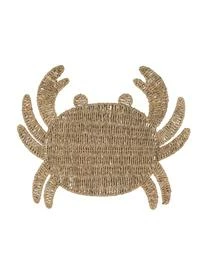 Cote Table Seegras-Tischset Crab In Krebsform