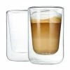 Blomus Doppelwandige Glas-Kaffeebecher Nero, 2 Stück
