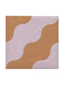 Broste Copenhagen Papier-Servietten Tide Mit Wellen-Optik, 20 Stück