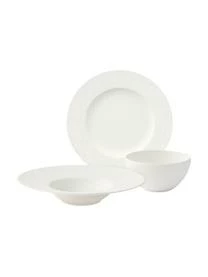 Villeroy & Boch Porzellan Geschirr-Set Rock, 2 Personen (6-tlg.)