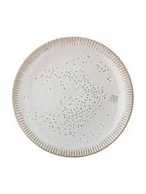 Bloomingville Handgemachte Speiseteller Thea Mit Reaktiver Glasur Und Rillenrelief, 4 Stück