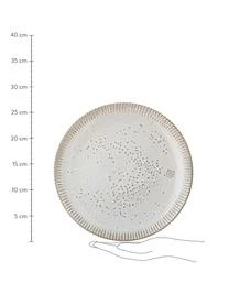 Bloomingville Handgemachte Speiseteller Thea Mit Reaktiver Glasur Und Rillenrelief, 4 Stück – Bild 3